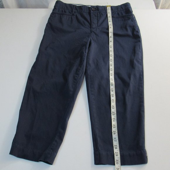 Intro love the fit stretch Navy Blue capri pants Size 10P - Picture 8 of 10